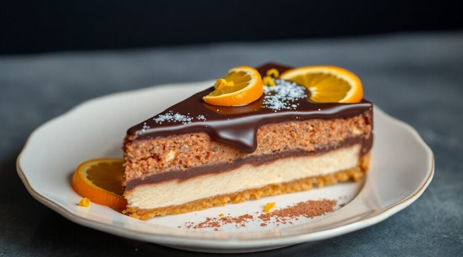 chocolate orange cheesecake delight