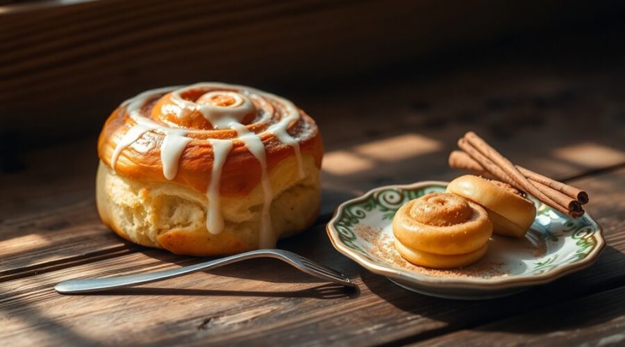 cinnamon rolls for two