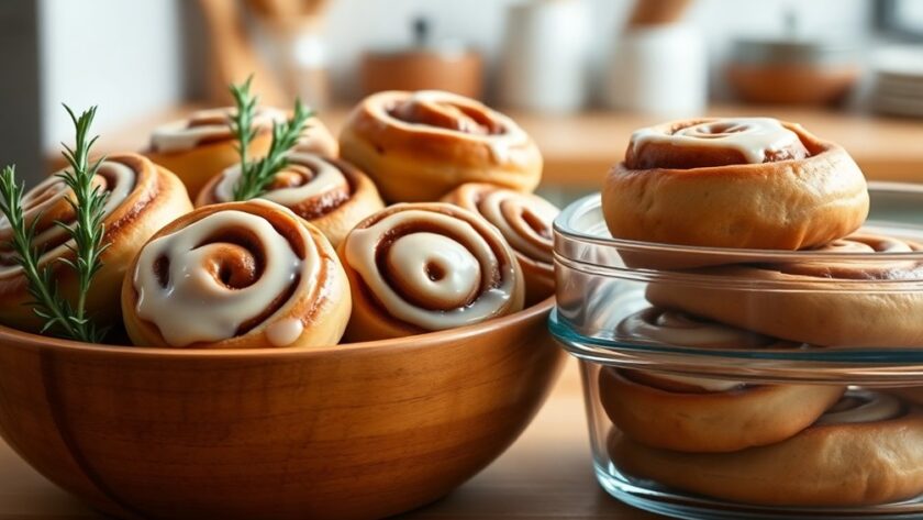 cinnamon rolls storage guidelines