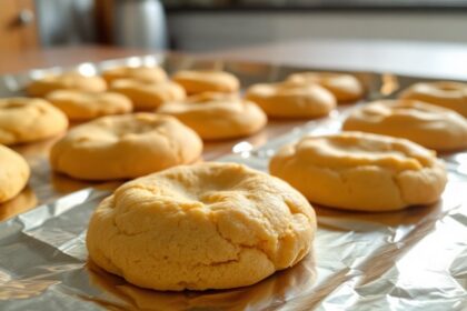 cooking cookies on foil