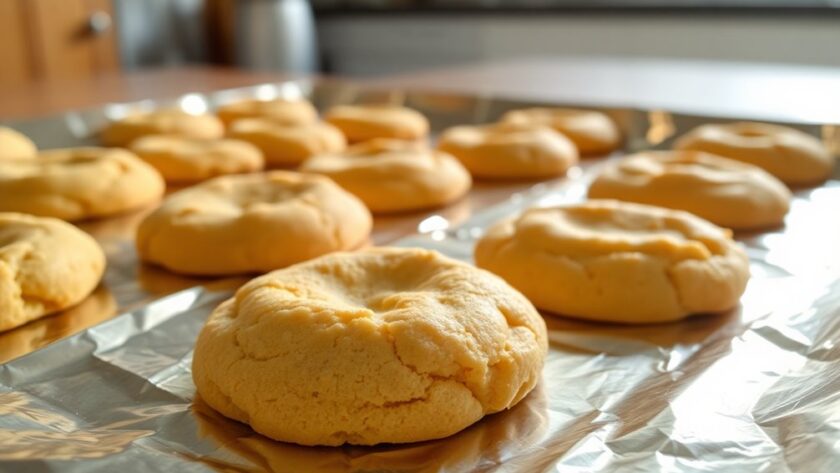 cooking cookies on foil