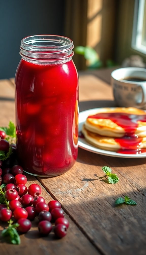 cranberry syrup culinary applications