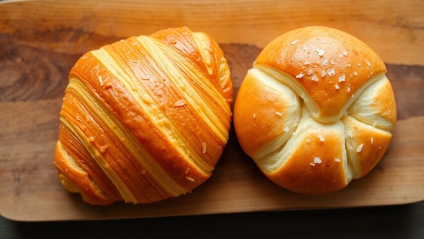 croissant and crescent roll comparison