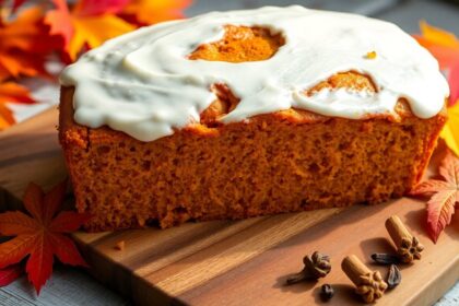 delicious autumn pumpkin dessert