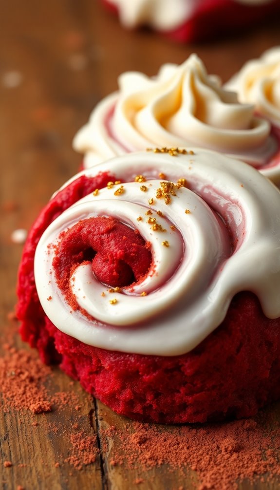 delicious red velvet rolls