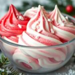 festive candy cane dessert