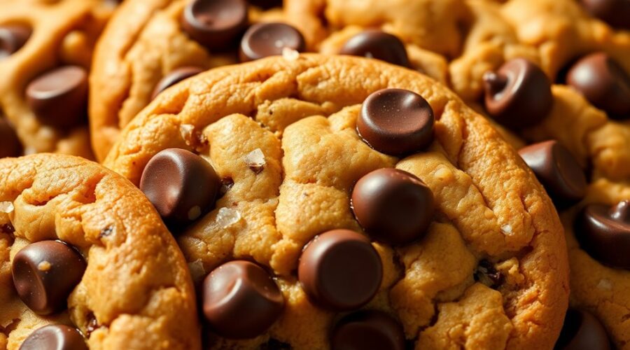 gooey cookies with chocolate