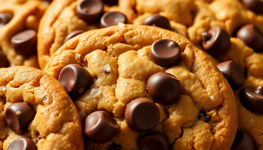 gooey cookies with chocolate