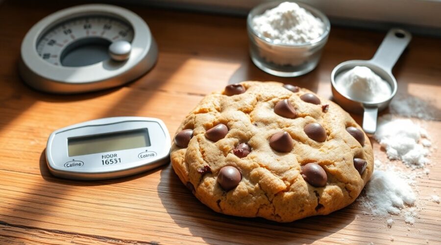 homemade chocolate chip cookie calories