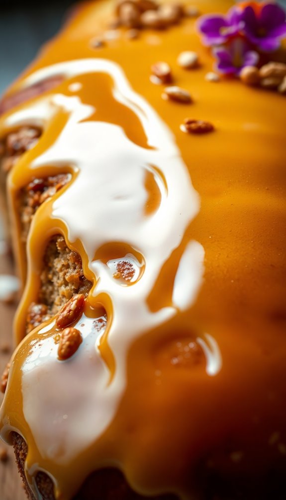 honey icing glaze application