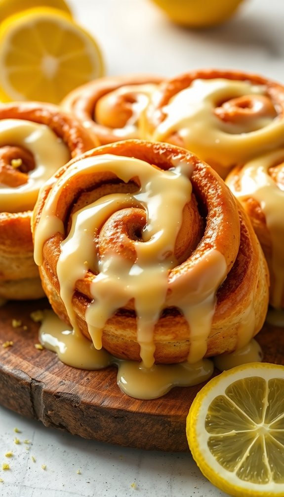 lemon infused cinnamon roll recipe