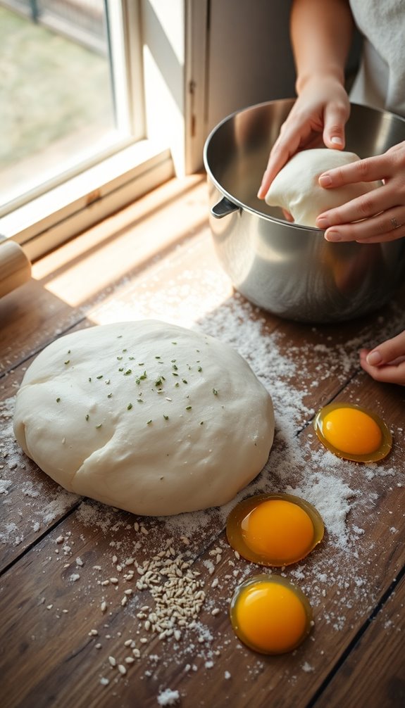 making dough from scratch