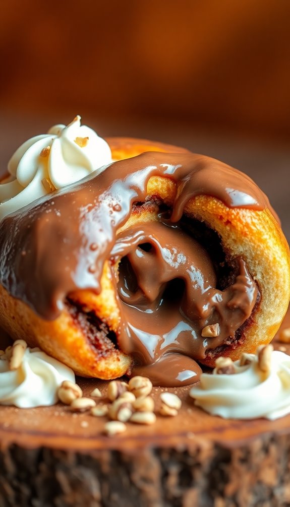 nutella filled cinnamon rolls recipe