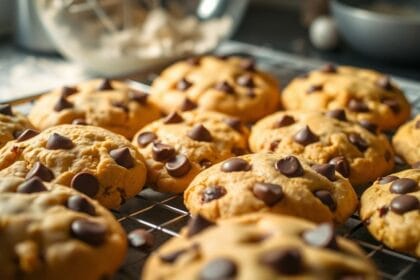 puffy chocolate chip cookies