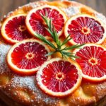 vibrant blood orange cake