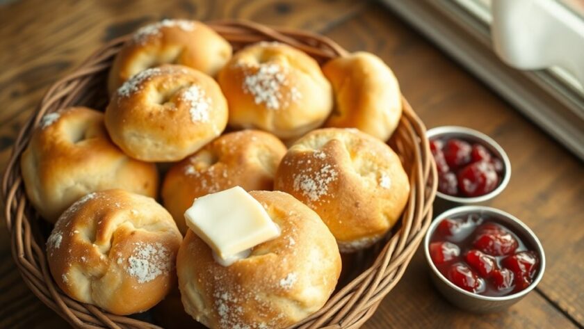 warm bakery style breakfast rolls