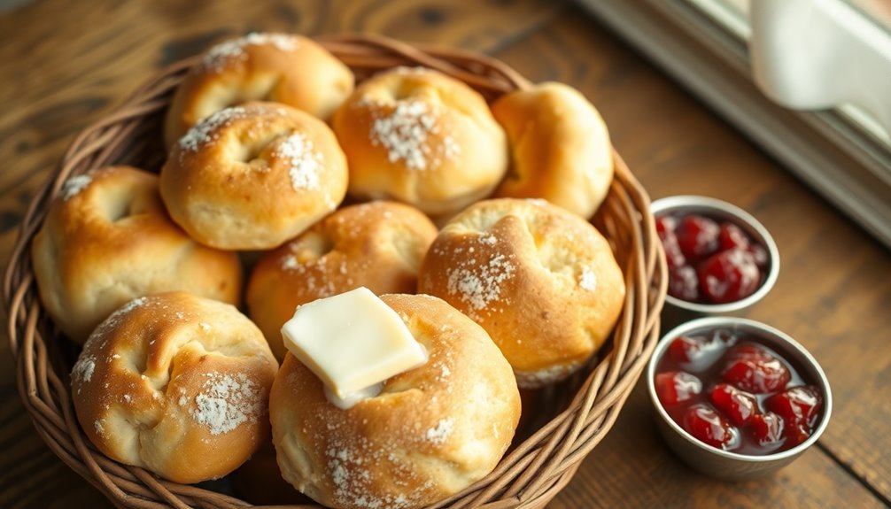 warm bakery style breakfast rolls