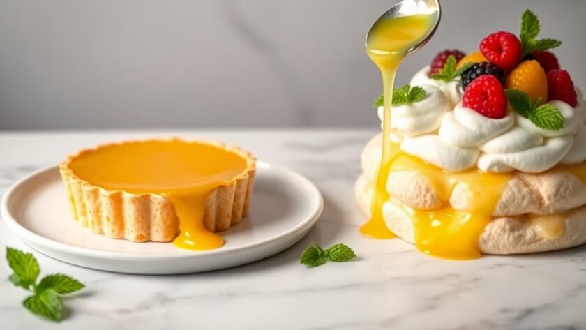 lemon curd dessert toppings