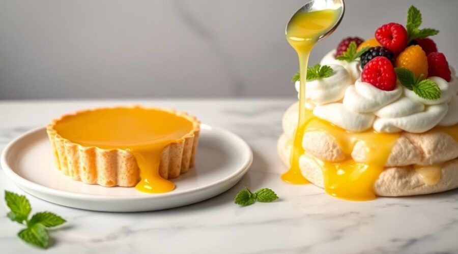 lemon curd dessert toppings