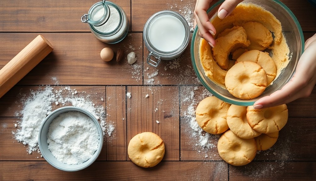 baking delicious chocolate cookies