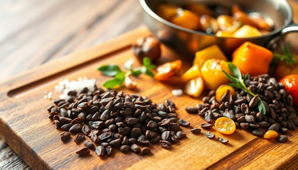 cocoa nibs enhance savory dishes