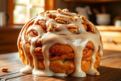 creamy tangy cinnamon roll icing