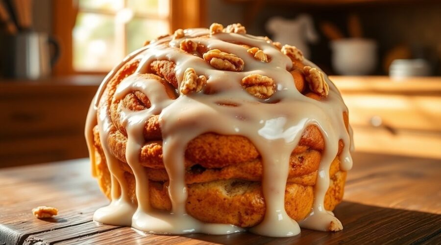 creamy tangy cinnamon roll icing