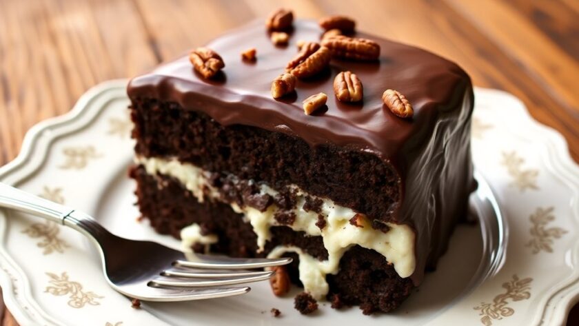 decadent german chocolate cake