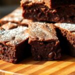 decadent vanilla flavored brownies