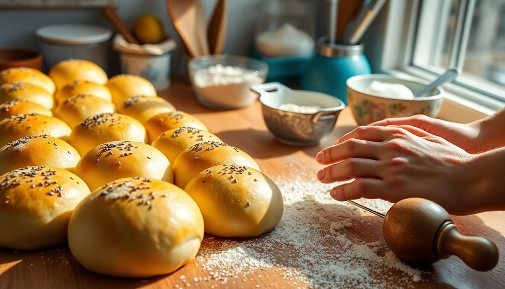 dough preparation for buns