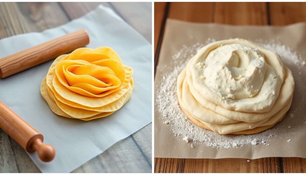 flaky rough puff pastry