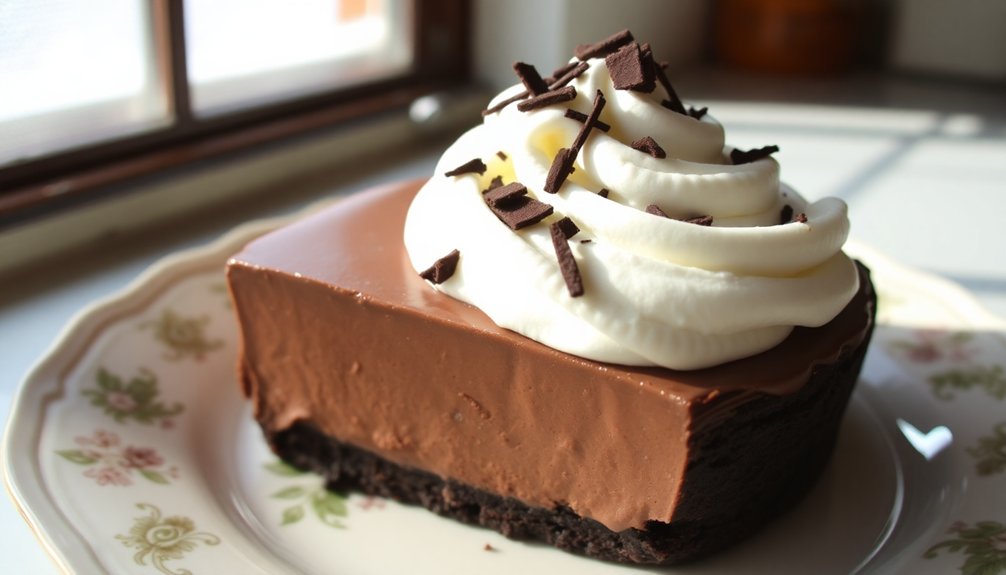freeze chocolate mousse pie