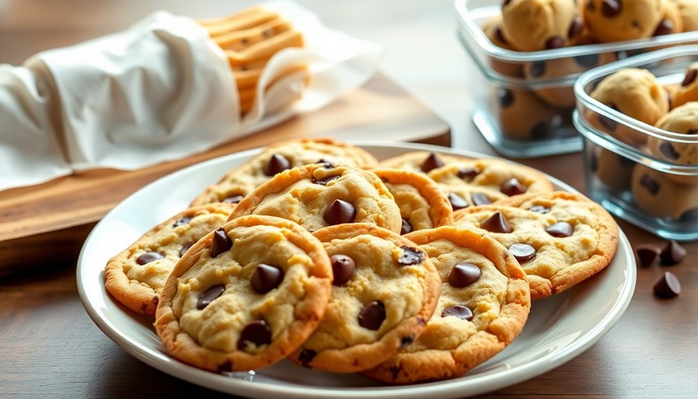 freezing cookies and dough