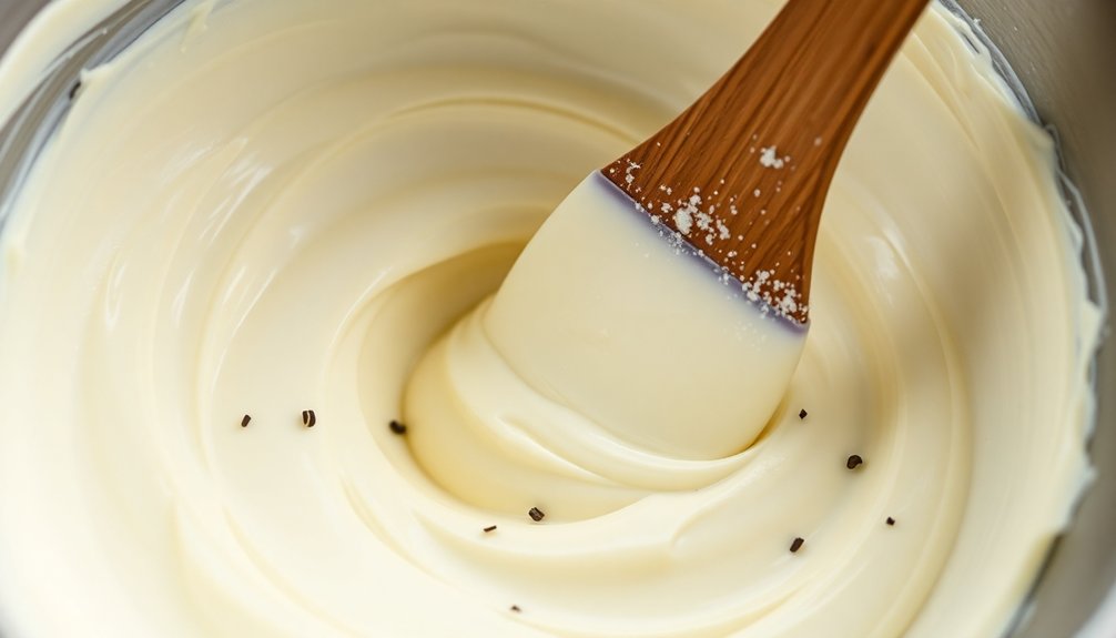 hand mix for smoothness