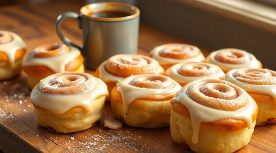 homemade cinnabon minibon rolls