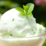 homemade mint ice cream