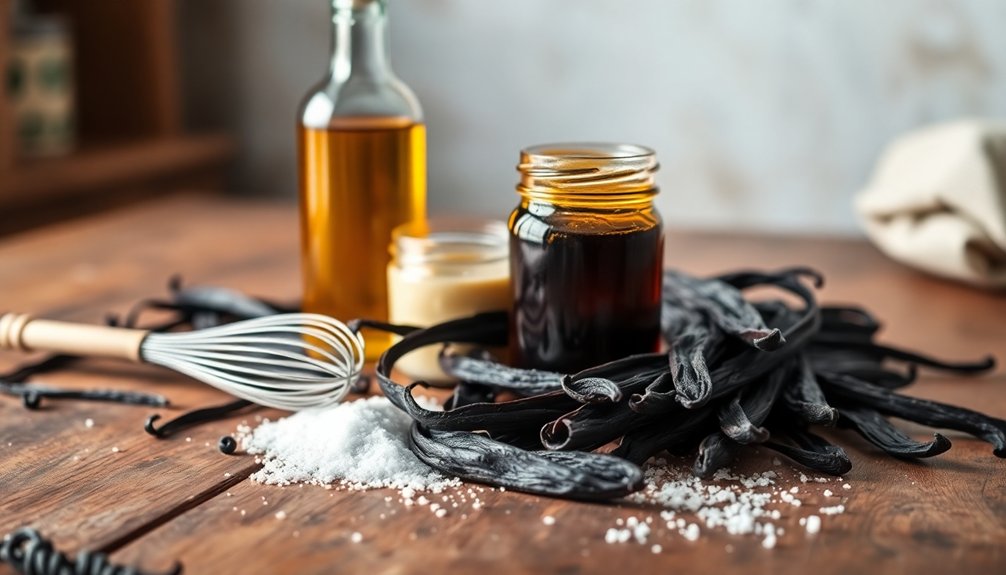 homemade vanilla extract and paste
