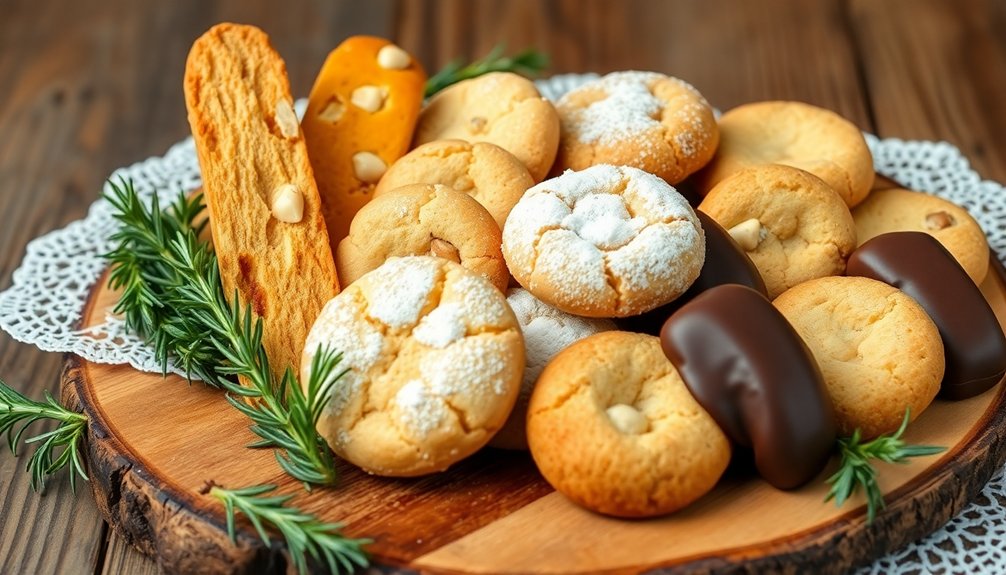 italian cookies with flavors