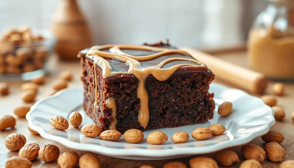 peanut butter brownie indulgence