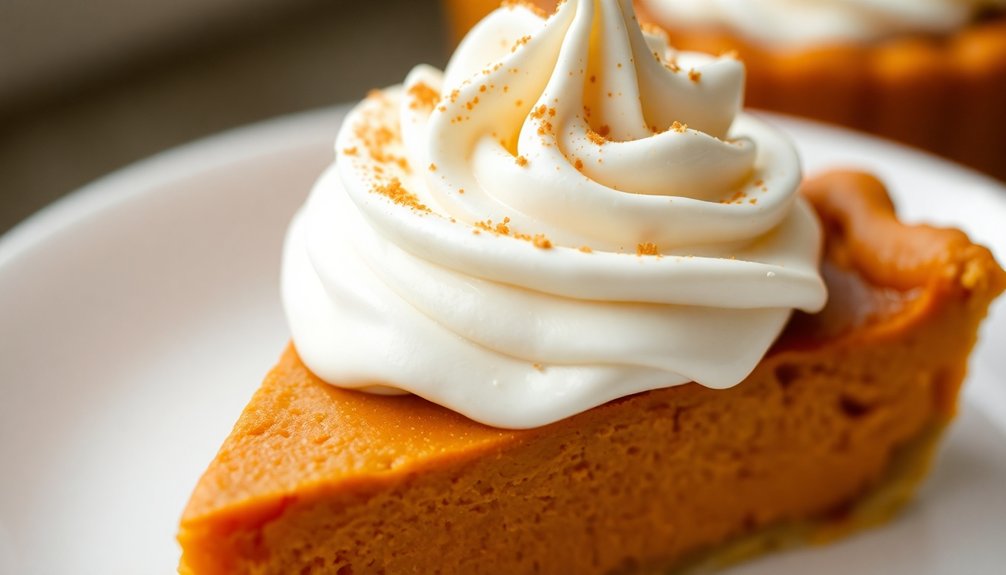 perfect pumpkin pie whipped cream