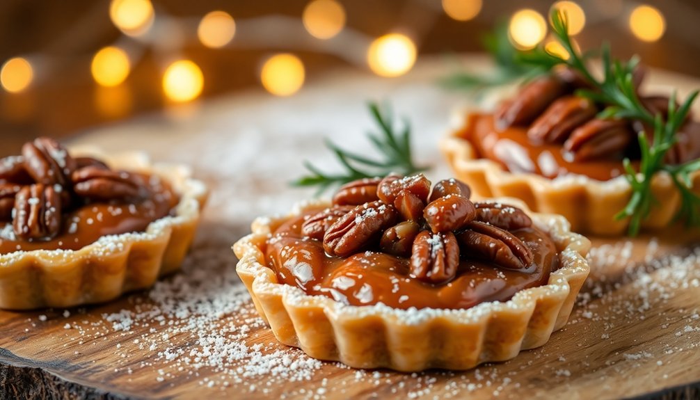 perfecting mini pecan tarts