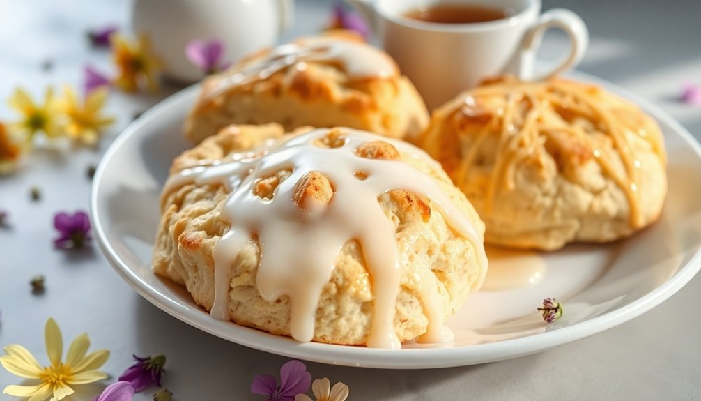 perfectly glazed scone tips