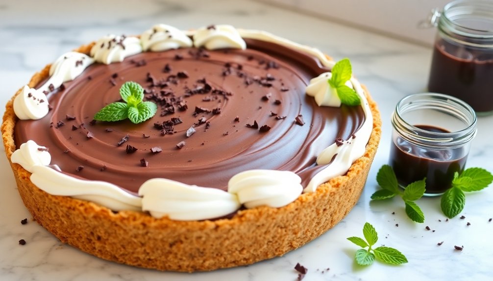 prepare chocolate mousse pie