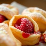 raspberry filled puff pastry delight