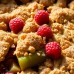 raspberry rhubarb crisp delight