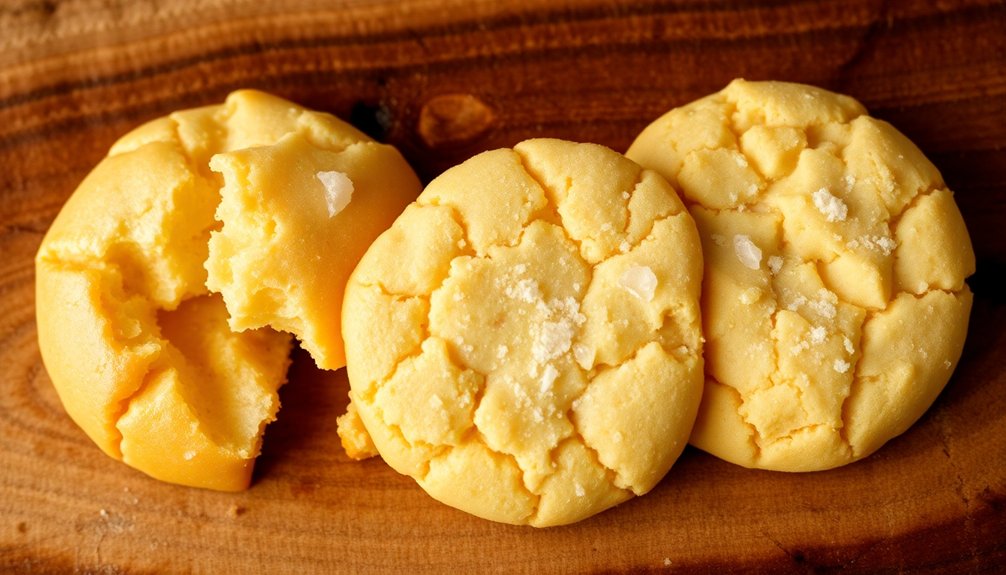 texture contrasts of cookies