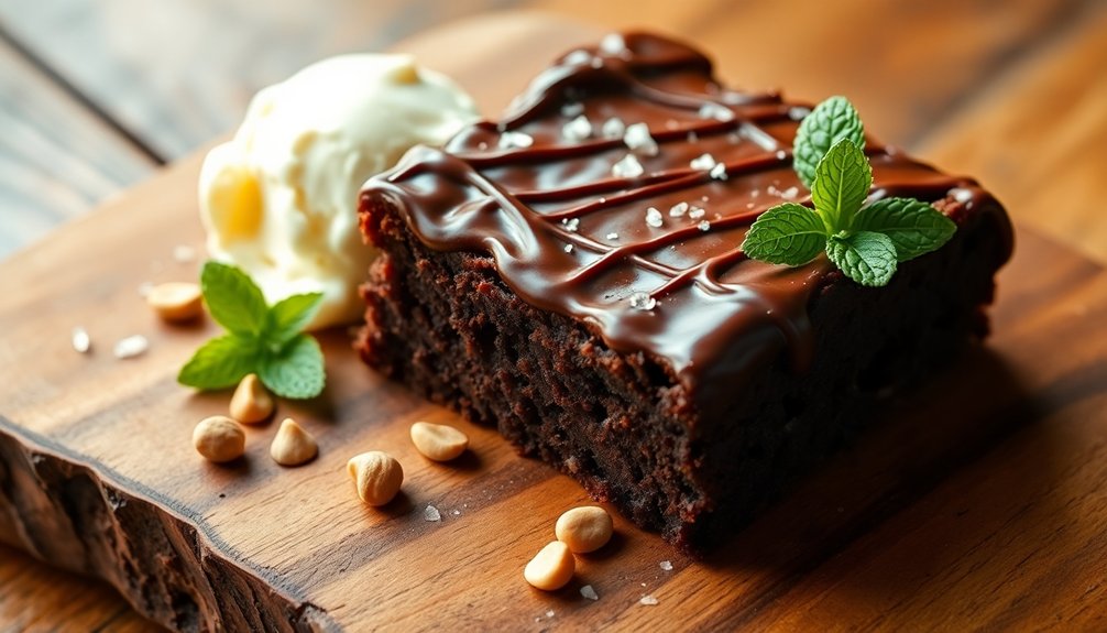 warm brownie sundae delight