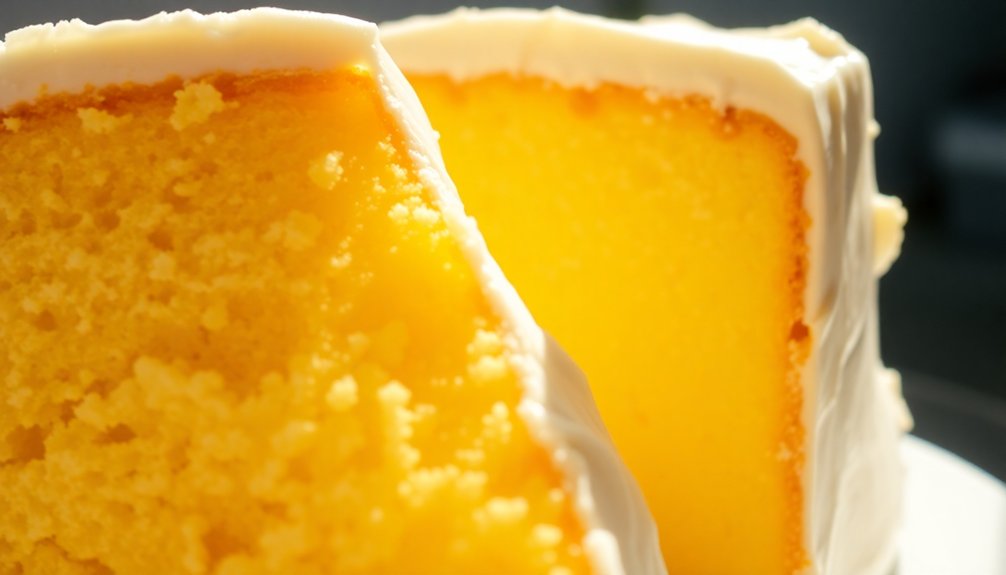 yellow versus vanilla cake