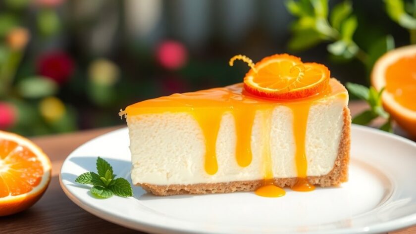 zesty orange cheesecake delight