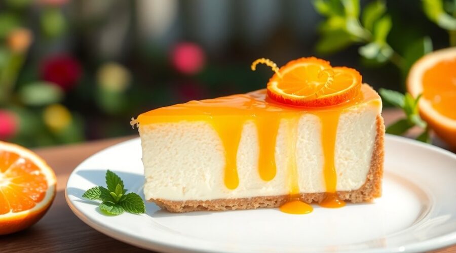 zesty orange cheesecake delight